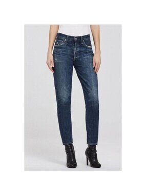 Citizen Of Humanity Liya High Rise Blue Jeans With Distressed Details Sz 25 Wome